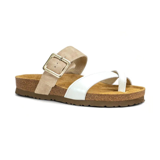 Naot Fresno Sandal (8250) Womens Shoes White Pearl/Sand Stone