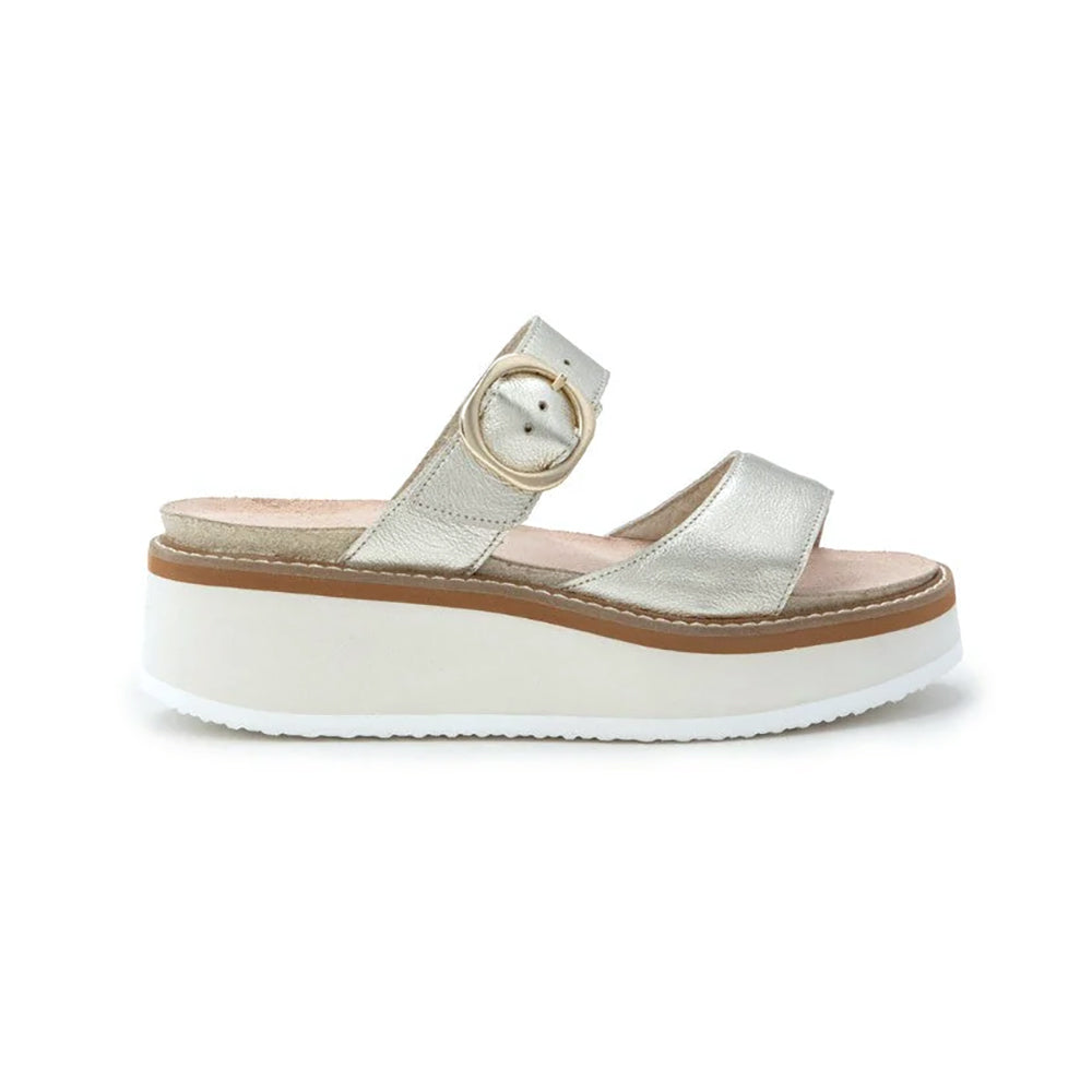 Naot Halvah (124204) Womens Shoes Radiant Gold Leather
