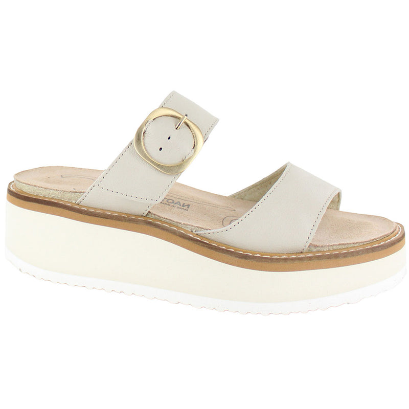 Naot Halvah (124204) Womens Shoes Soft Ivory Leather