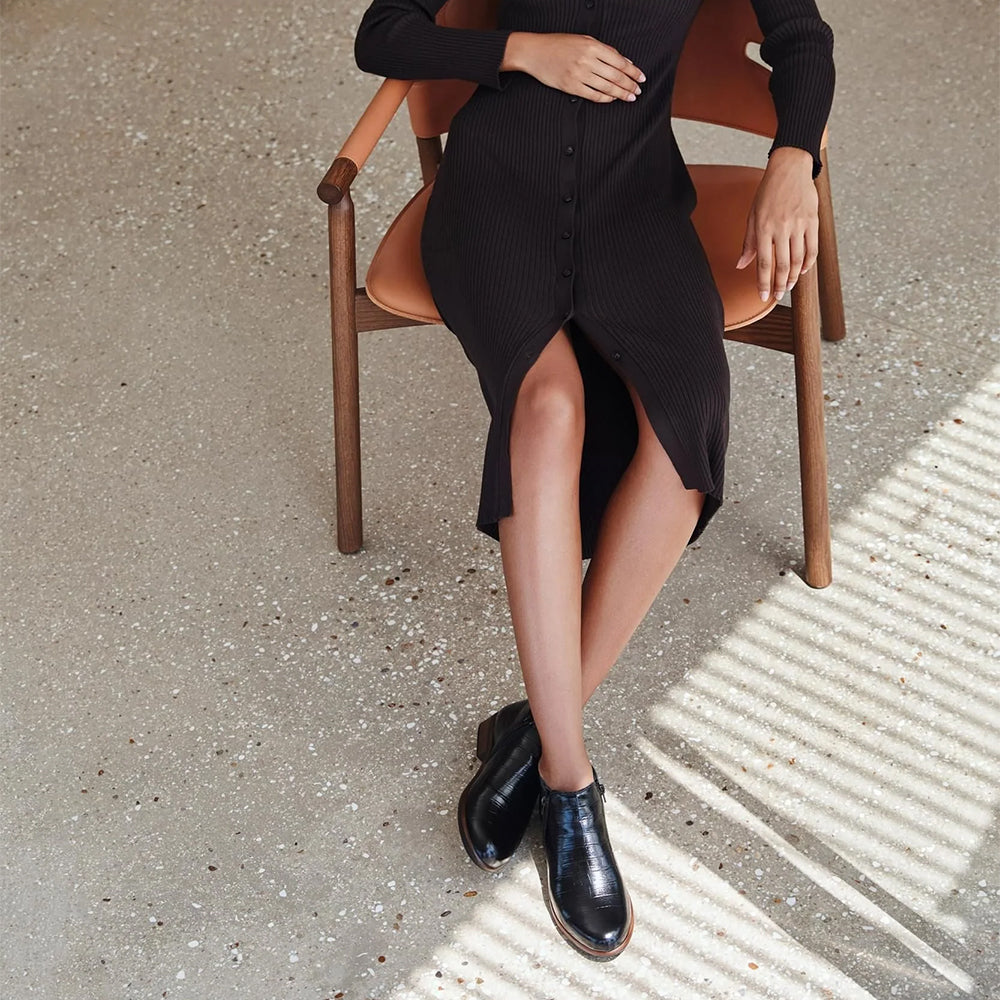 Naot Women's Helm Leather Anatomic Cork Footbed Bootie | Simons Shoes