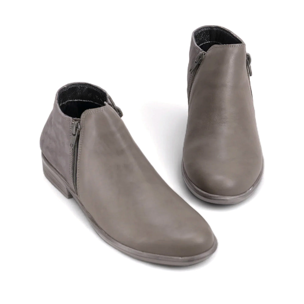 Naot Helm Bootie (26030) - Ink Leather/Midnight Blue Suede Womens Shoes