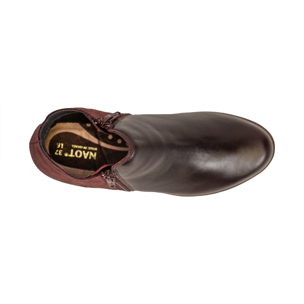 Naot Helm Bootie (26030) - Ink Leather/Midnight Blue Suede Womens Shoes