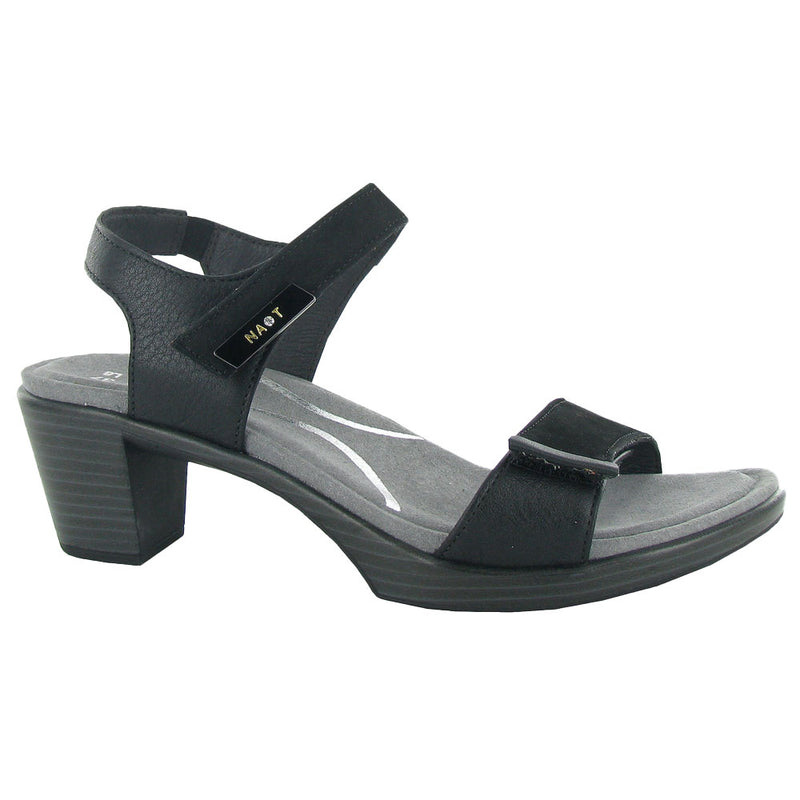 Naot Intact Sandal (44107) Womens Shoes Black Nubuck/Black Leather