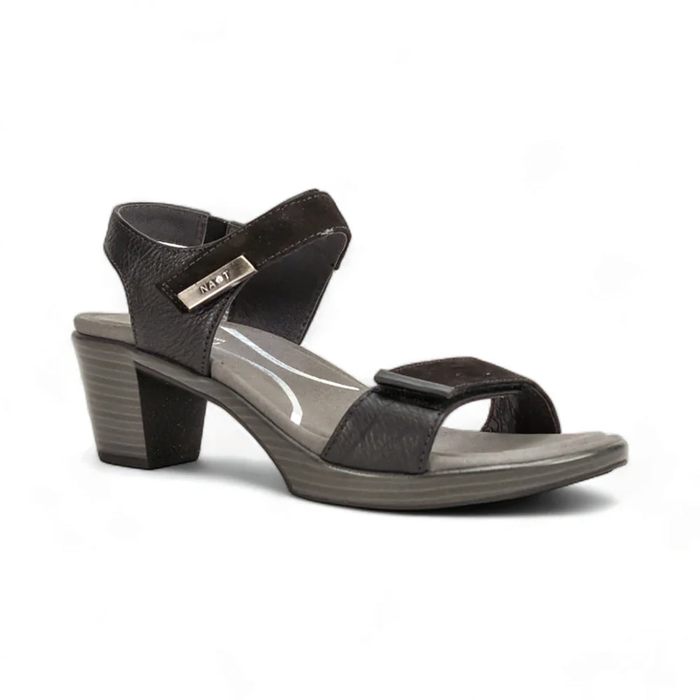 Naot Intact Sandal (44107) Womens Shoes Black Nubuck/Black Leather