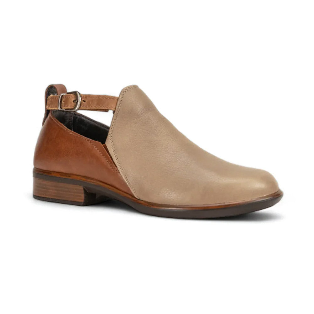 Naot Kamsin (26042) Womens Shoes Soft Stone Leather/Soft Chestnut Leather/Latte Brown Leather