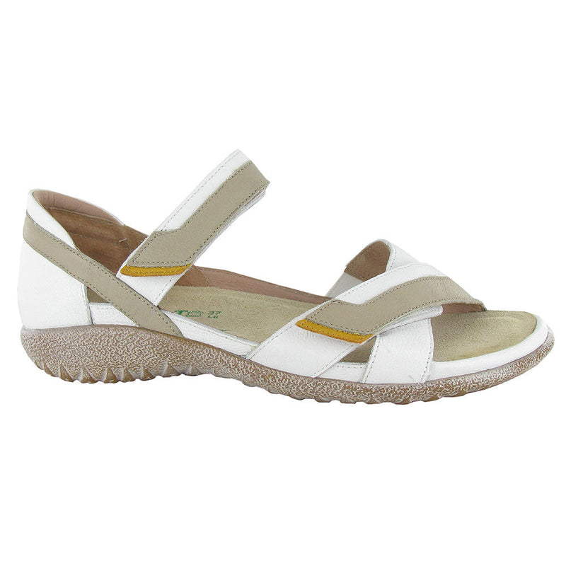 Naot Karawa (11204) Womens Shoes White/Beige/Marigold