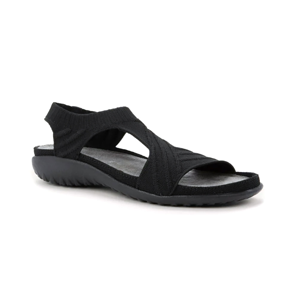 Naot Kawhia Sandal Womens Shoes Black Knit