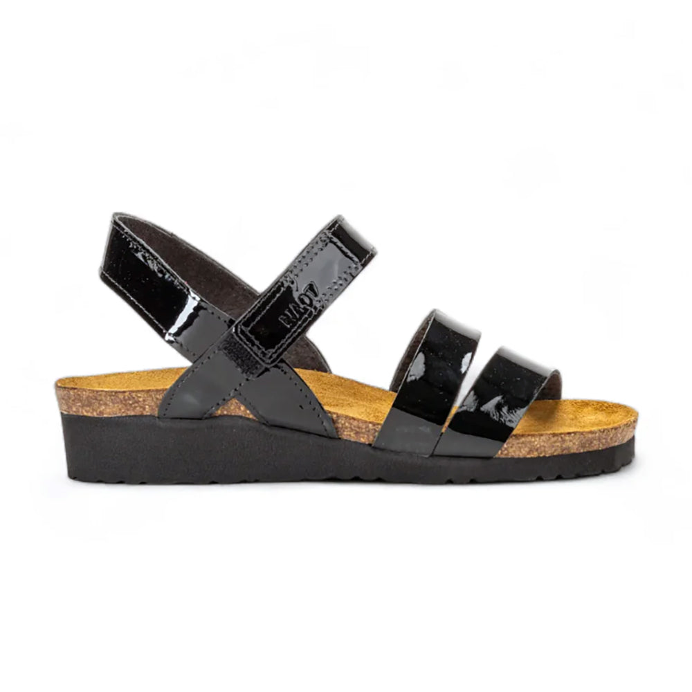 Naot Kayla Sandal Black Patent (7806-501) Womens Shoes Black Patent Leather