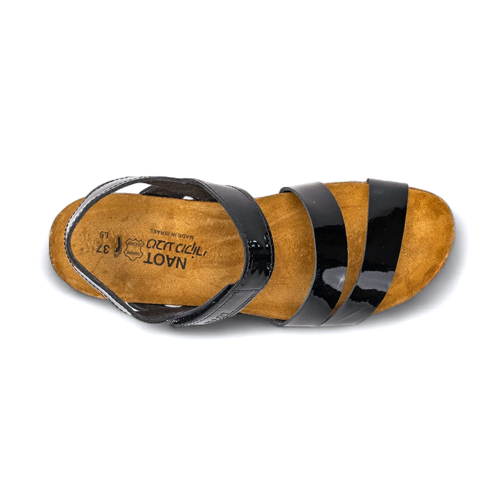 Naot Kayla Sandal Black Patent (7806-501) Womens Shoes