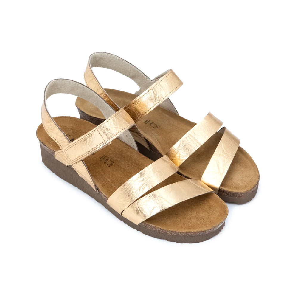 Naot Kayla Dark Brass Leather Sandal (7806-FAL) Womens Shoes