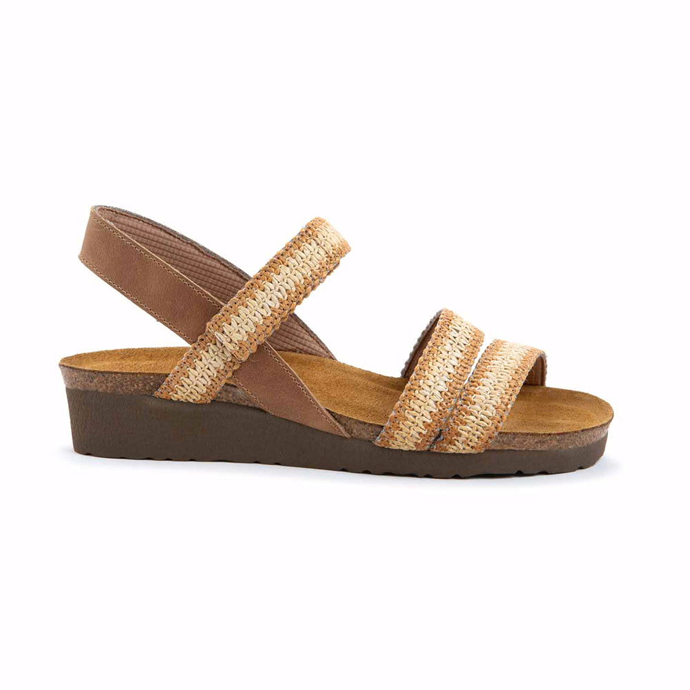 Naot Kayla Latte Brown-Raffia (7806-NMO) Womens Shoes