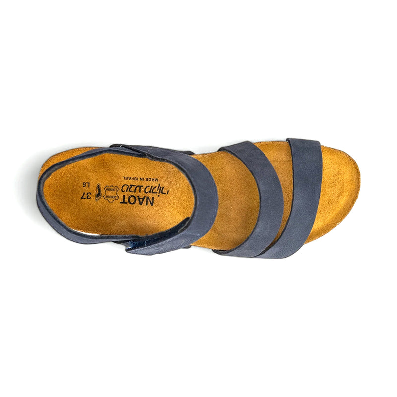 Naot Kayla Sandal Navy Velvet (7806-D74) Womens Shoes