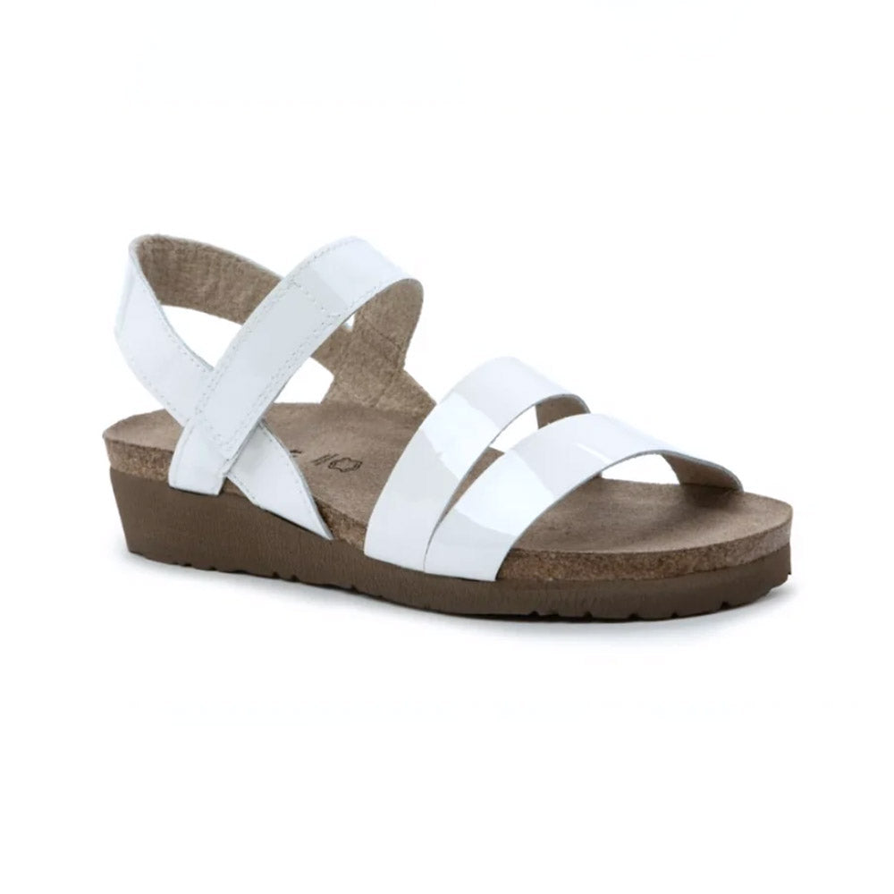 Naot Kayla Porcelan Patent Leather Sandal (7806-HBB) Womens Shoes