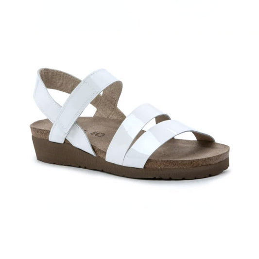 Naot Kayla Porcelan Patent Leather Sandal (7806-HBB) Womens Shoes