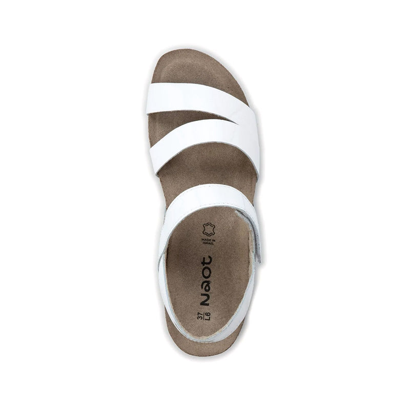 Naot Kayla Porcelan Patent Leather Sandal (7806-HBB) Womens Shoes