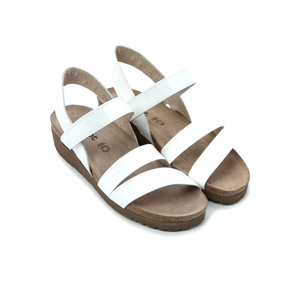 Naot Kayla Porcelan Patent Leather Sandal (7806-HBB) Womens Shoes Porcelan Patent Leather