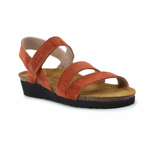 Naot Kayla Spice Suede Sandal (7806-EBF) Womens Shoes Spice Suede