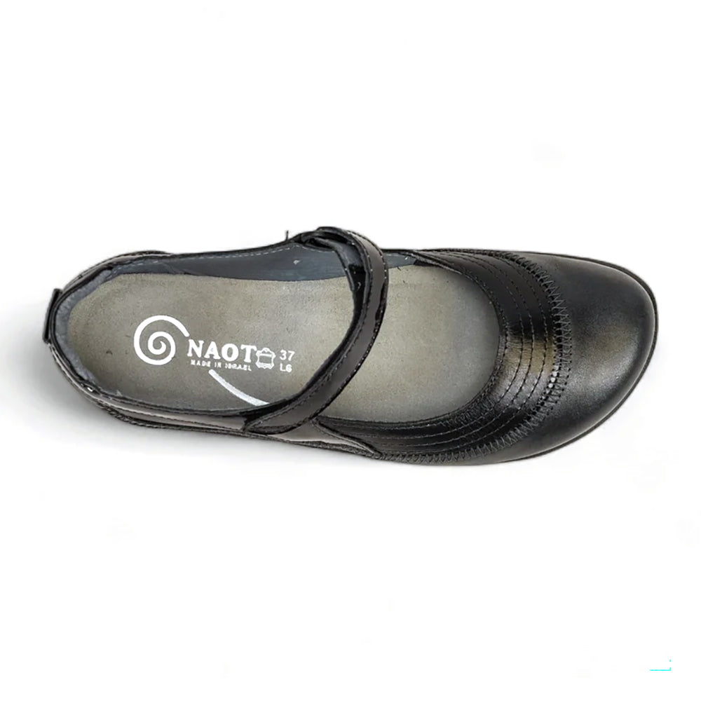 Naot Kirei Suede and Leather Womens Mary Jane, Velcro Mary Jane
