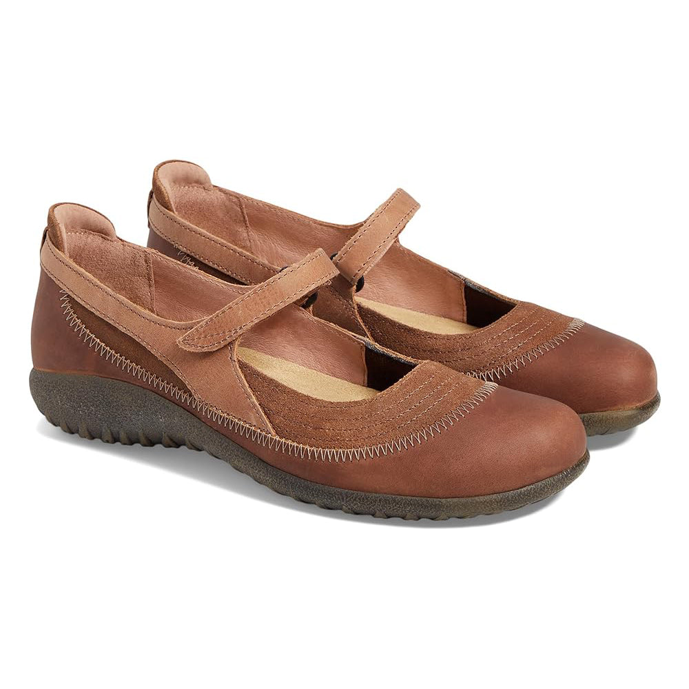 Naot Kirei Suede and Leather Womens Mary Jane, Velcro Mary Jane