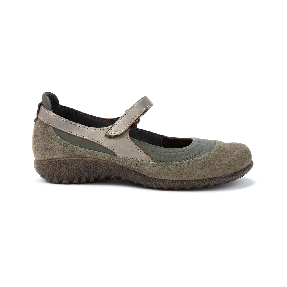 Naot Kirei (11042) Womens Shoes GREEN/HNTR SUED/PWTR