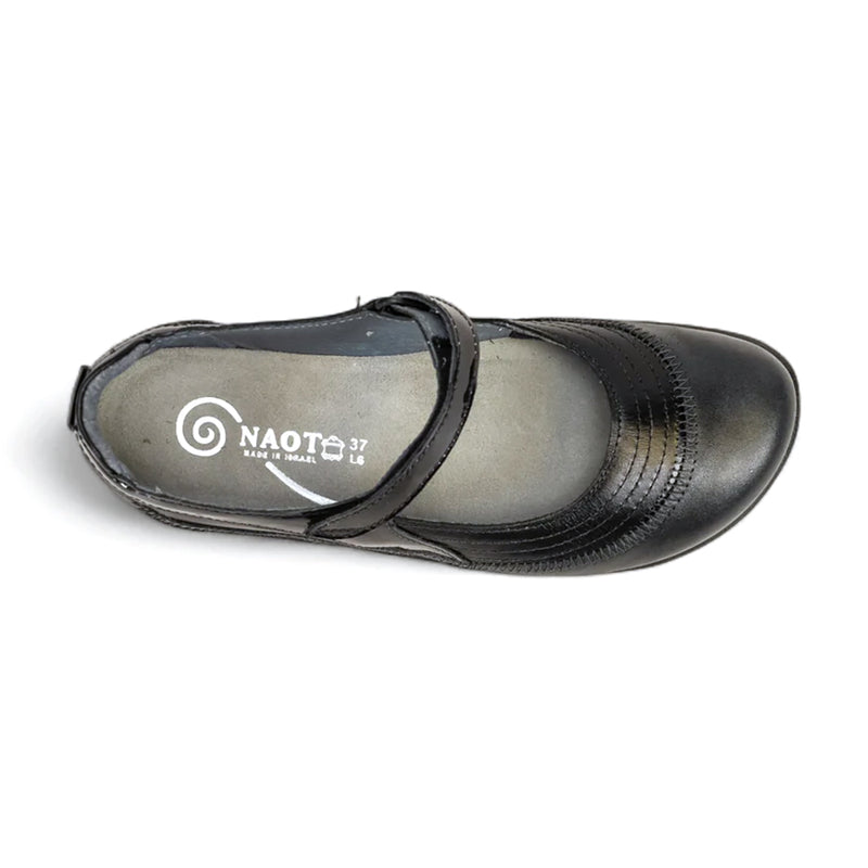 Naot Kirei (11042) - Black Madras Leather Womens Shoes