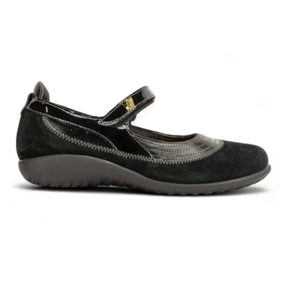 Naot Kirei Suede and Leather Womens Mary Jane, Velcro Mary Jane