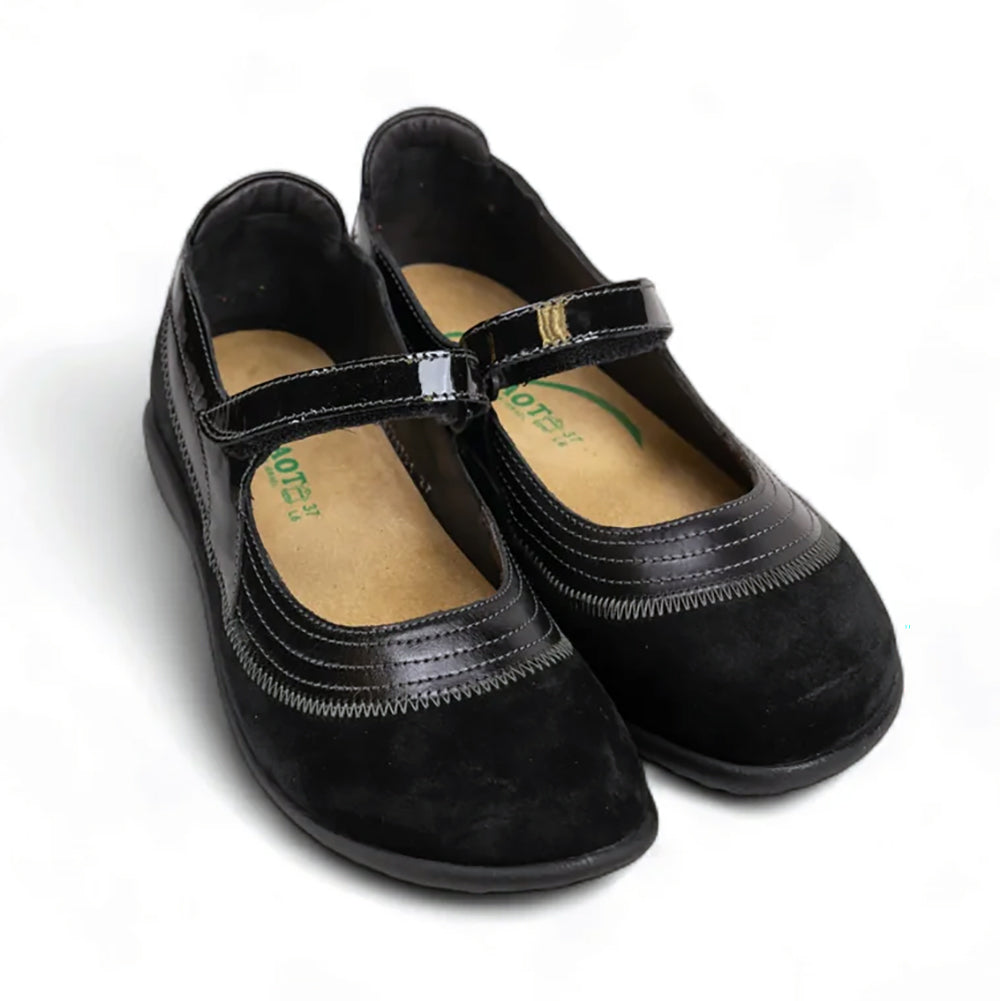 Naot Kirei Suede and Leather Womens Mary Jane, Velcro Mary Jane