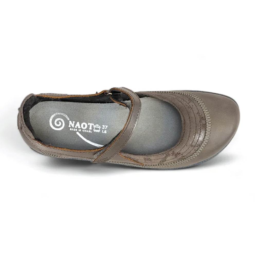Naot Kirei Suede and Leather Womens Mary Jane, Velcro Mary Jane