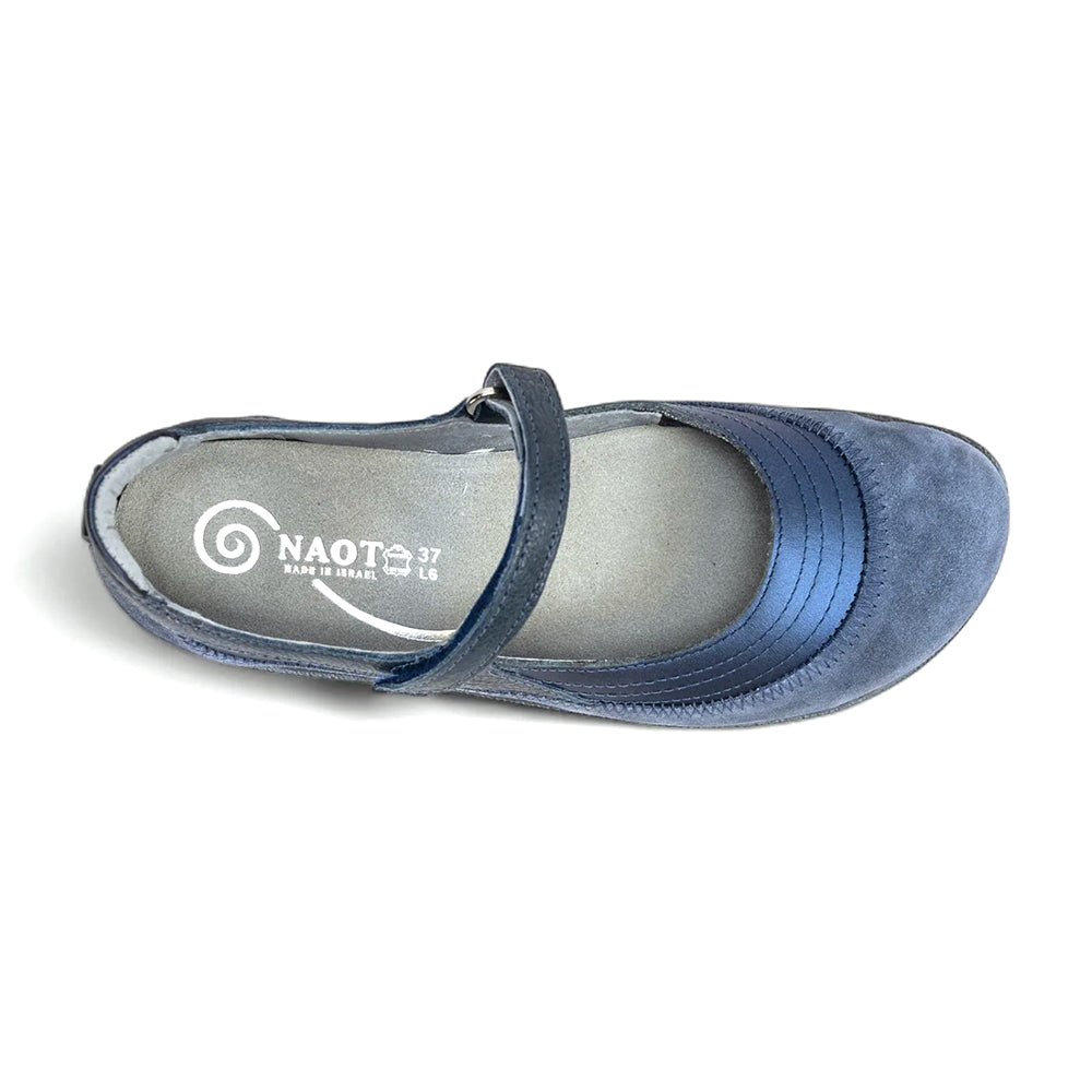 Naot Kirei Suede and Leather Womens Mary Jane, Velcro Mary Jane