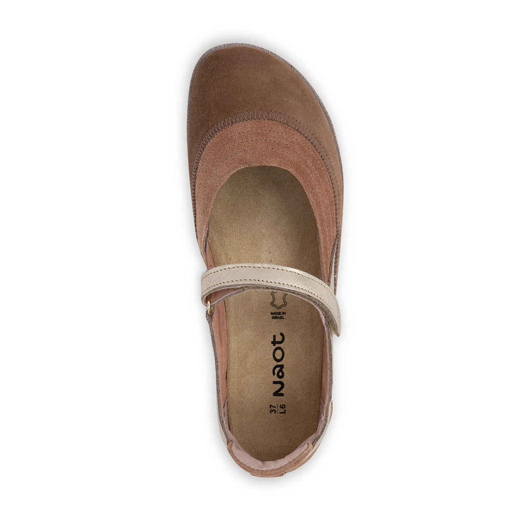 Naot Kirei Suede and Leather Womens Mary Jane, Velcro Mary Jane