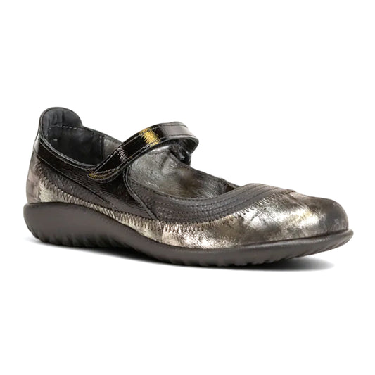 Naot Kirei (11042) - Soft Black Leather Womens Shoes Soft Black Leather/Metallic Onyx Leather/Black Luster Leather