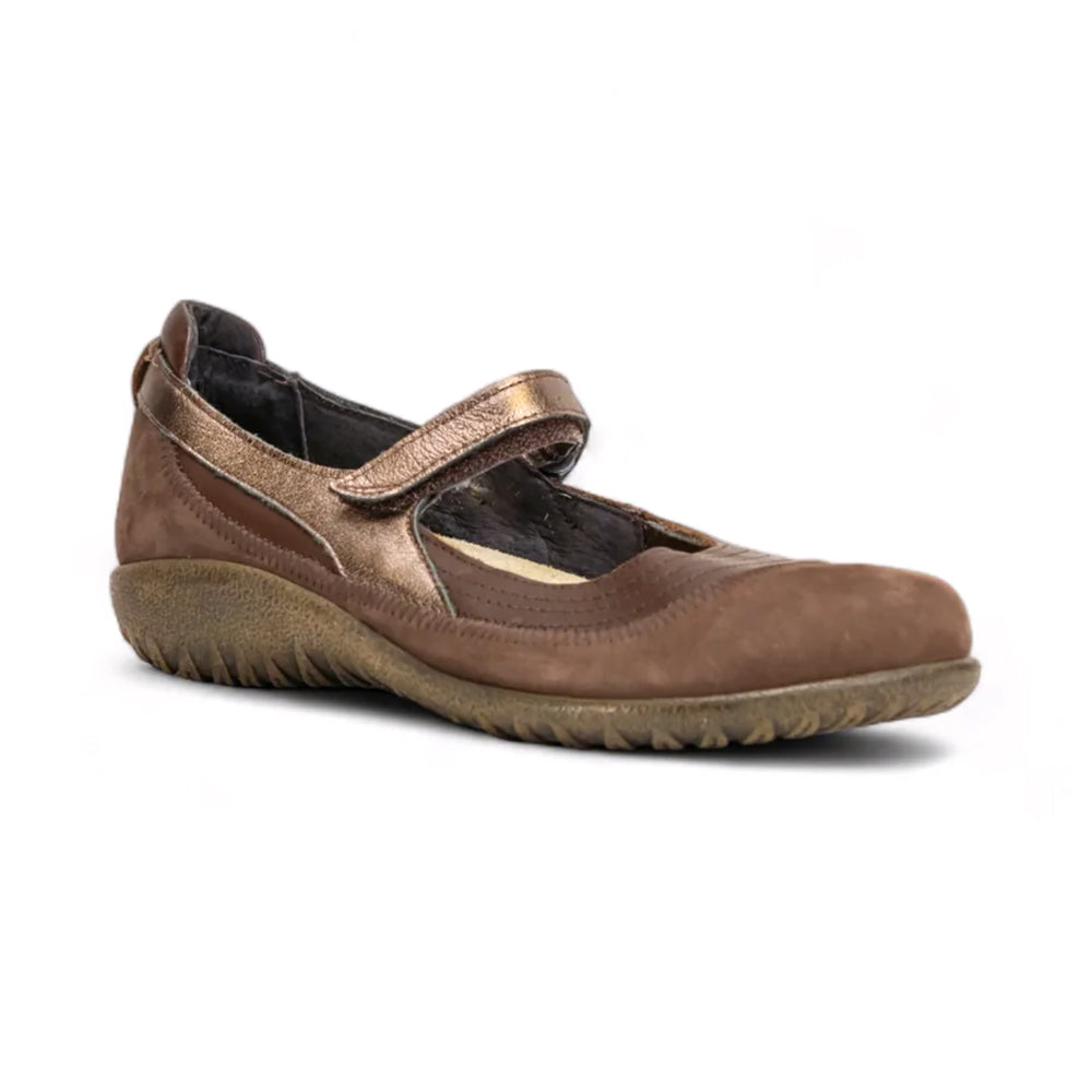 Naot Kirei Suede and Leather Womens Mary Jane, Velcro Mary Jane
