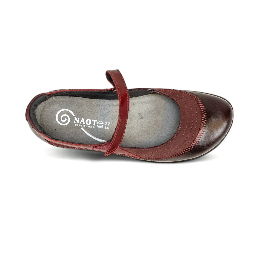 Naot Kirei Suede and Leather Womens Mary Jane, Velcro Mary Jane