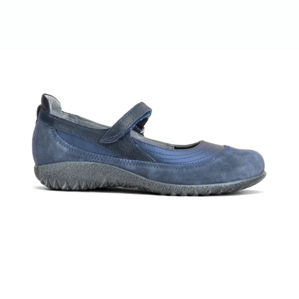 Naot Kirei Wide Polar Sea Leather/Midnight Blue Suede/Soft Ink Leather
