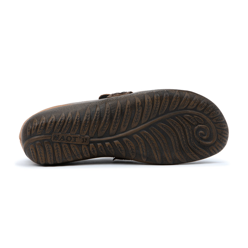 Naot Kiso Truffle Brown Cedar Suede SPD Loafer Oxford 