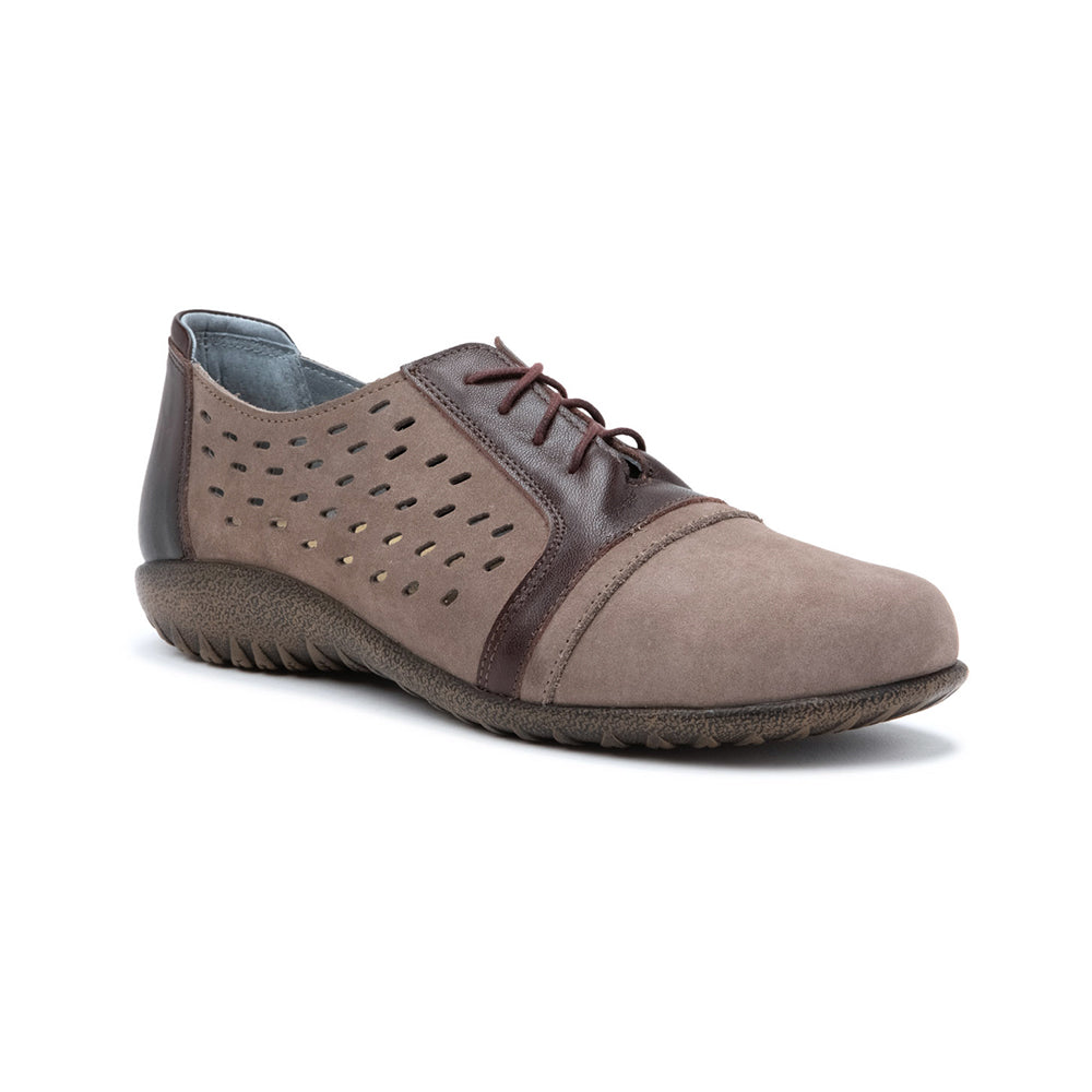 Naot Lalo Perforated Sneaker (11141) Womens Shoes SHITAK NBK/CORDOVAN