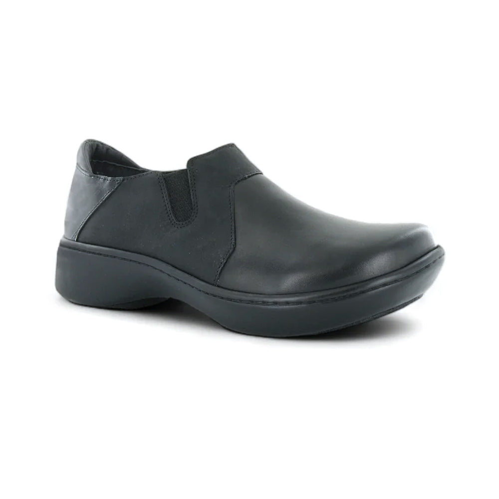 Naot Lenok Slip On Shoe (25048) Womens Shoes Black Raven/Coal/Black Madras