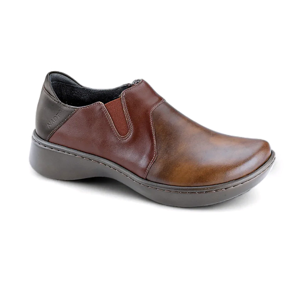 Naot Lenok Slip On Shoe (25048) Womens Shoes Pecan Brown/Toffee Brown Leather