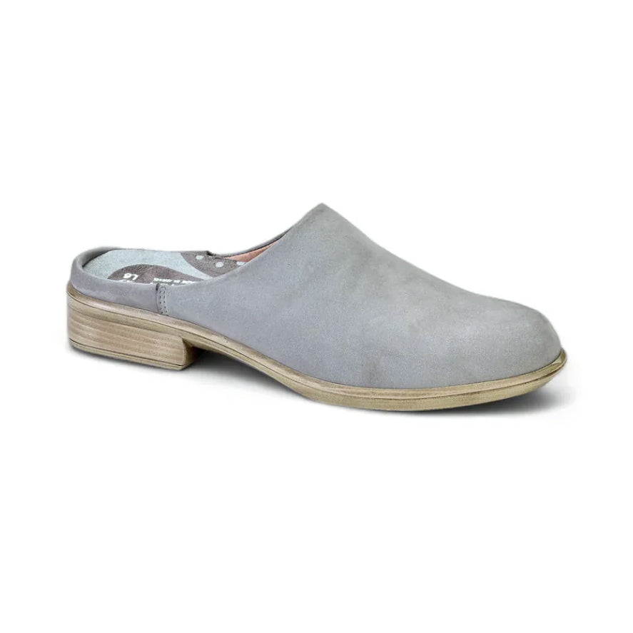 Naot Lodos Slide Womens Shoes Light Grey Nubuck