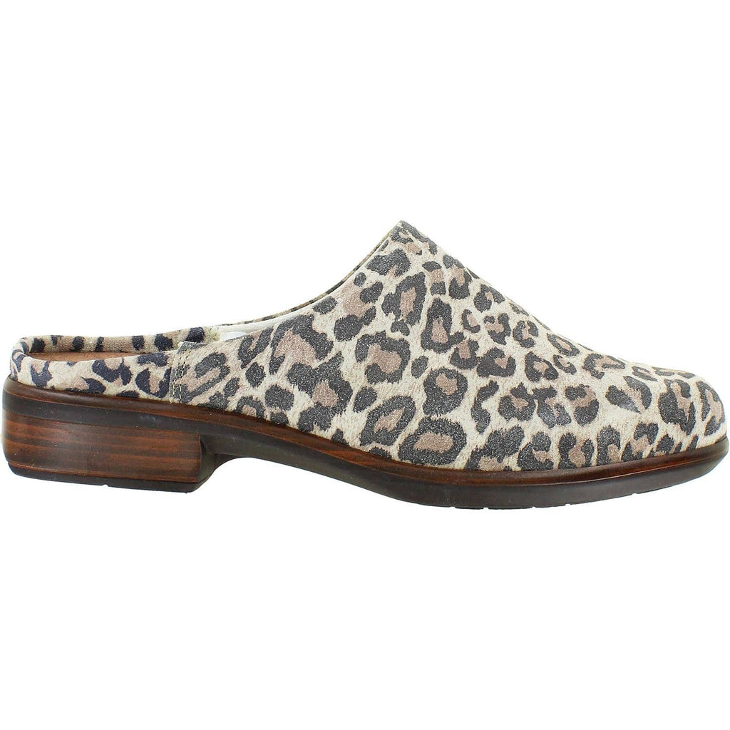 Naot Lodos Slide Womens Shoes Cheetah Suede