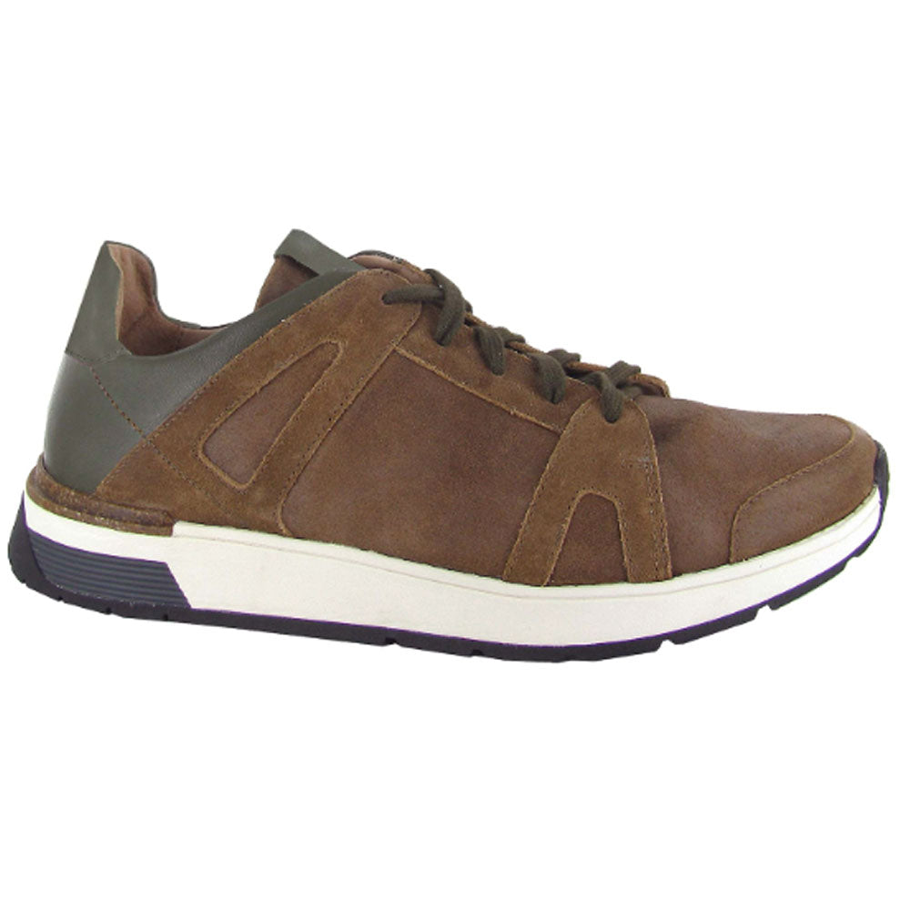 Naot Magnify (57002) Mens Shoes Antique Brown Lthr/Soft Green Lthr