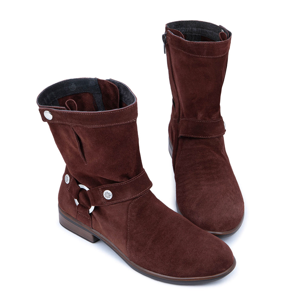 Naot Marin Leather Suede Ankle Boot Fall Womens Shoes