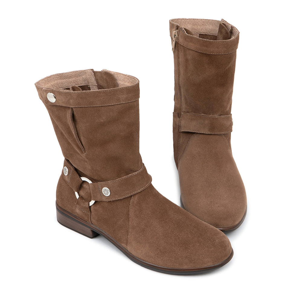 Naot Marin Leather Suede Ankle Boot Fall Womens Shoes