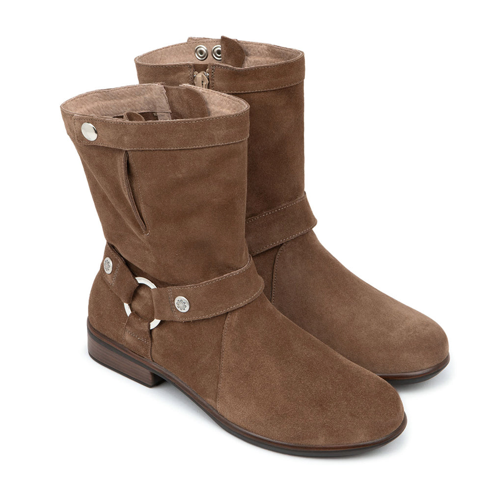Naot Marin Leather Suede Ankle Boot Fall Womens Shoes