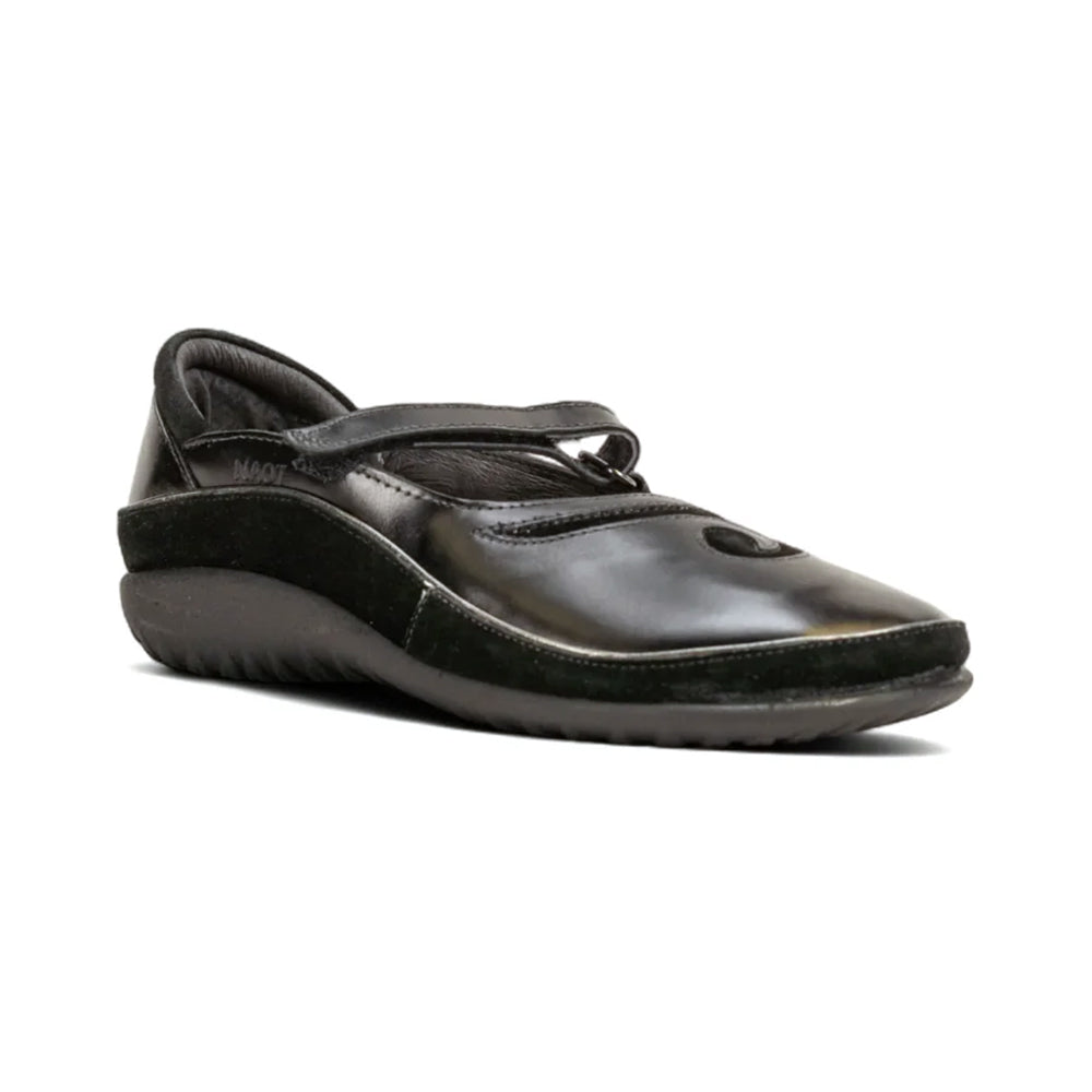 Naot Matai (11410) Womens Shoes Black Madras/Black Suede