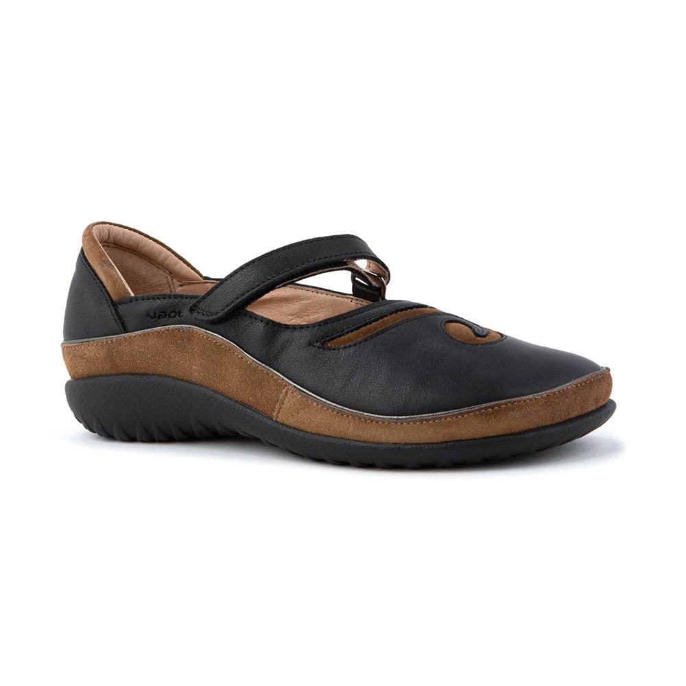 Naot Matai (11410) Womens Shoes BLK WR LTHR CEDAR SUEDE