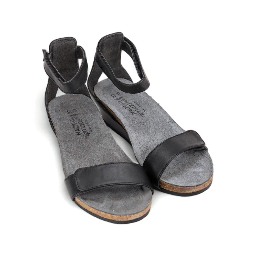 Naot Mermaid Ankle Strap Sandal (5044) Womens Shoes Black Raven