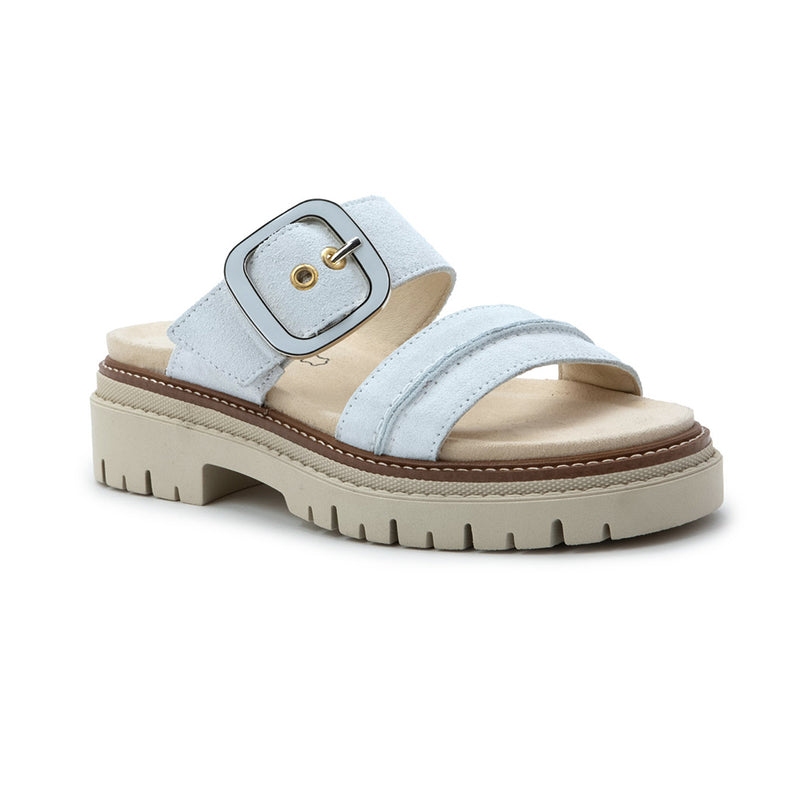 Naot Mulberry Slide Womens Shoes White Suede
