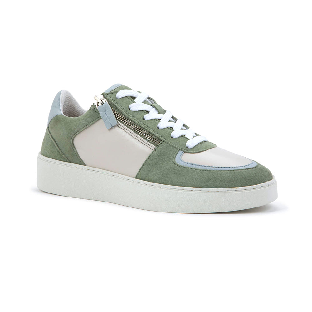 Naot Newbury Womens Shoes WHITE/GRY BLUE/SAGE COMB