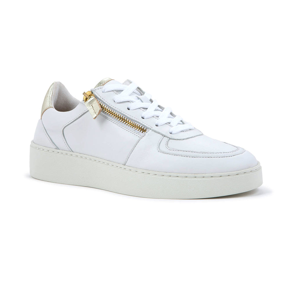 Naot Newbury Womens Shoes WHITE/GOLD COMB